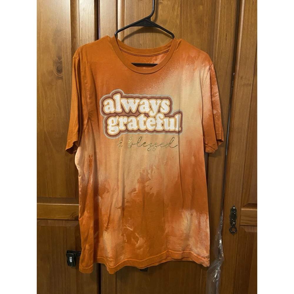 Orange Always Grateful Tshirt‎